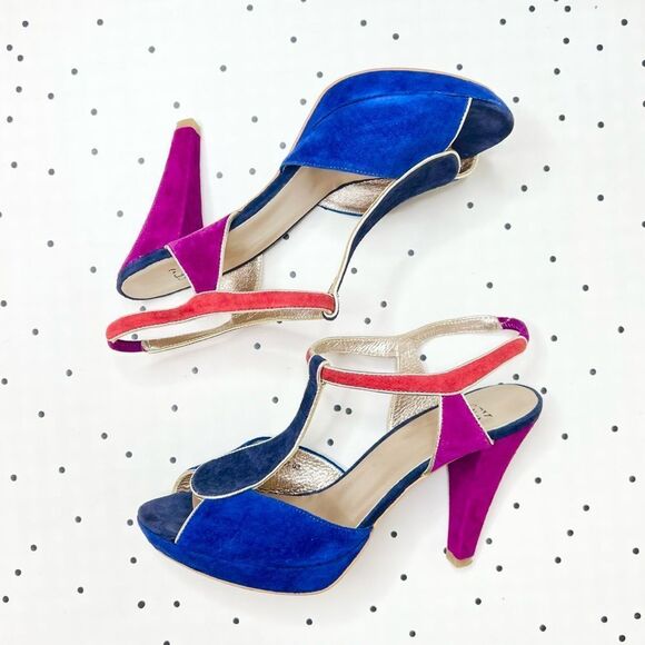 👠 SEX AND THE CITY 👠 collection high heels Germany GÖRTZ leather suede 8,5 39 - Picture 2 of 12